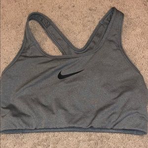Nike grey sports bra